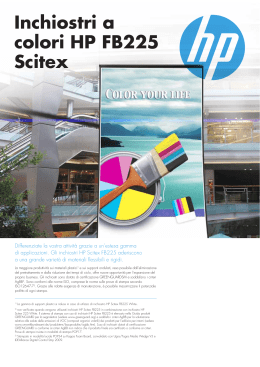 Inchiostri a colori HP FB225 Scitex