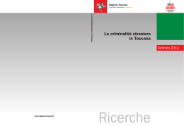 La criminalità straniera in Toscana