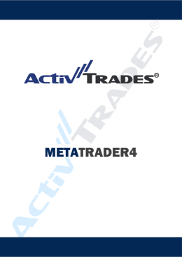 Manuale per l`utilizzo della Piattaforma MetaTrader 4