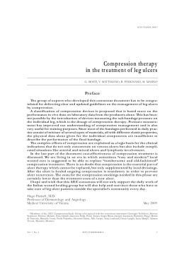 Compression therapy in the treatment of leg ulcers