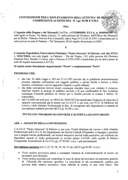 CONVENZIONE PER L`ESPLETAMENTO DELL