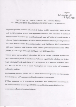 Allegato 1 PROCEDURA PER L`ACCERTAMENTO DELLE