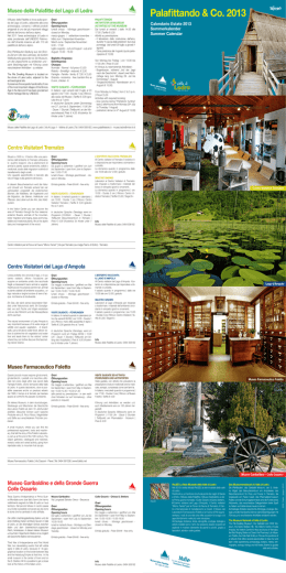 Palafittando & Co. 2013 - Museo delle palafitte del lago di Ledro