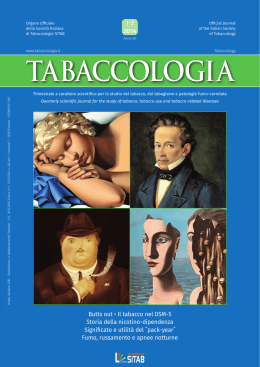 Scarica n. 1-2/2014 (full) - Società Italiana di Tabaccologia
