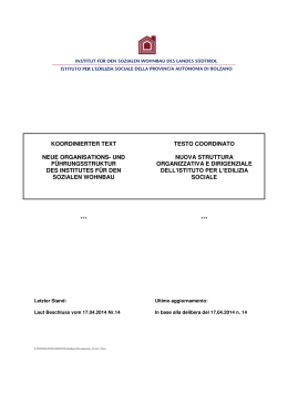 Struttura organizzativa e dirigenziale