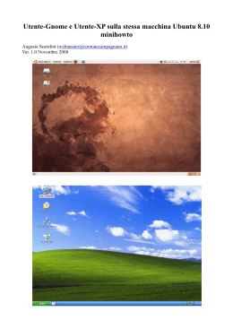 Utente-Gnome e Utente-XP sulla stessa macchina Ubuntu 8.10