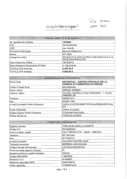 Nr. identificativo Ordine CIO XAFOC2AC5A CUP
