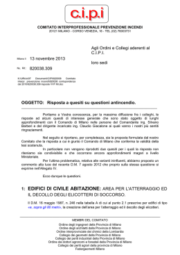 scarica la lettera - Ordine degli Ingegneri della Provincia di Milano
