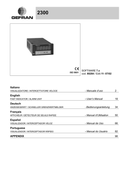 Italiano English Deutsch Fran&ccedil;ais Espa&ntilde;ol Portuguese APPENDIX