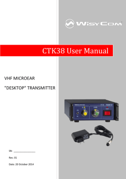 CTK38 User Manual