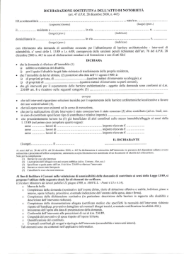 dichiarazione sostitutiva