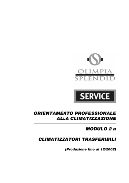 ORIENTAMENTO PROFESSIONALE ALLA CLIMATIZZAZIONE