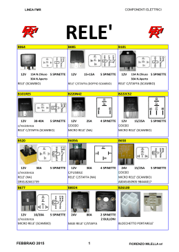 Componenti Elettrici-Relay e Temporizzatori