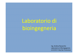 Laboratorio di Laboratorio di bioingegneria