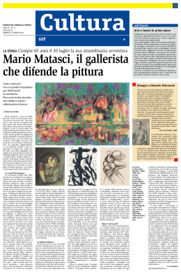 Mario Matasci, il gallerista che difende la pittura