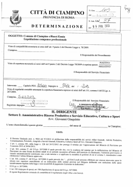 CITTÀ DI CIAMPINO - Amministrazione Aperta