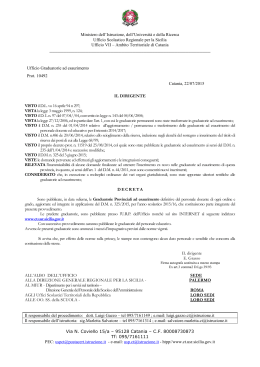 Decreto pubblicazione GAE 2015-16