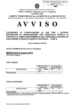 Convocazione da GaE