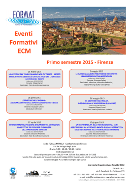 Eventi Formativi ECM - Ordine dei Medici Chirurghi e degli