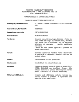 Scarica il regolamento completo del concorso