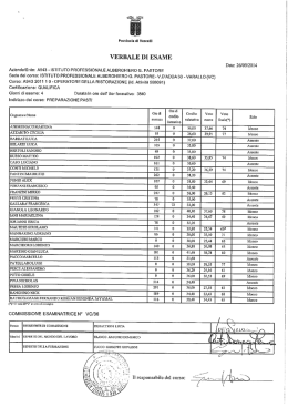 VERBALE DI ESAME