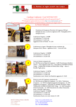 Catalogo Confezioni / Cesti NATALE 2013 Le