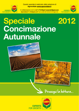 2012 Speciale Concimazione Autunnale - Fertilgest