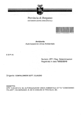 IIIII liiilliiiilililillililililililiiiilliiiiliiliili - Determinazioni