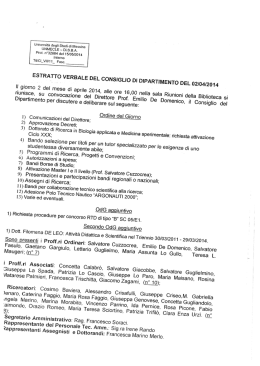a punto IX 3 SA. 10.06.14 - Università degli Studi di Messina