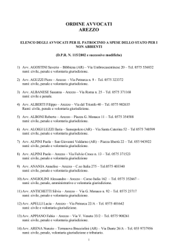ORDINE AVVOCATI - Camera Penale di Arezzo