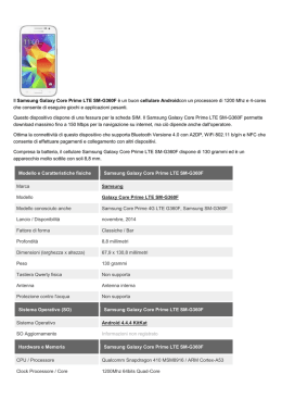 Il Samsung Galaxy Core Prime LTE SM