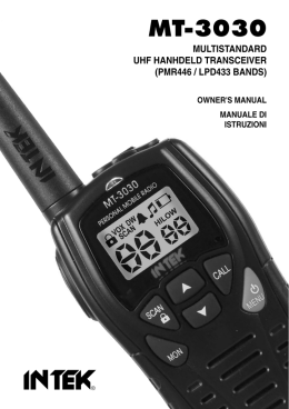 Manuale MT-3030
