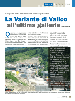 La Variante di Valico all`ultima galleria Fabrizio bonomo