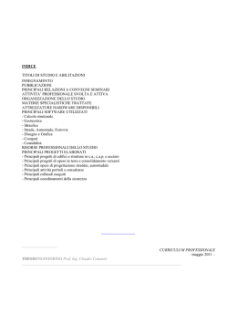 cv - Ingegneria
