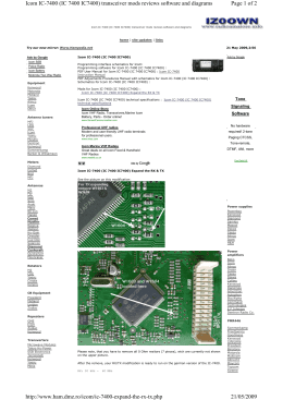Page 1 of 2 Icom IC-7400 (IC 7400 IC7400) transceiver mods