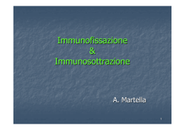 Immunofissazione ed immunosottrazione