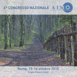 Scaricabile qui il programma del corso