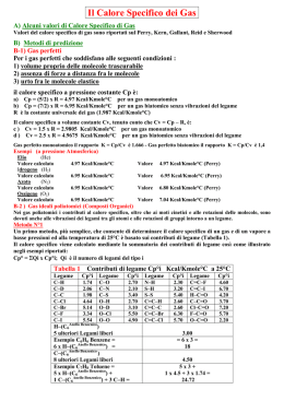 Il Calore Specifico dei Gas - Process Engineering Manual
