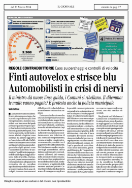 finti autovelox e strisce blu automobilisti in crisi di nervi