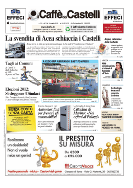 La svendita di Acea schiaccia i Castelli