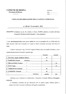 Delibera di G.C. n. 140-2014