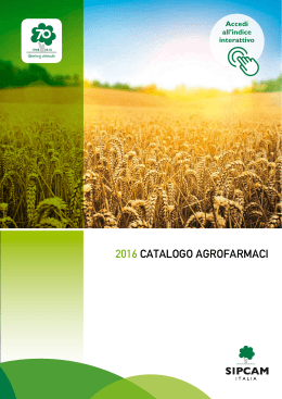 2016 CATALOGO AGROFARMACI