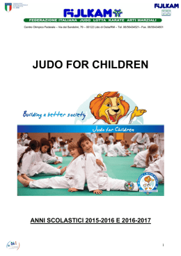 Progetto “Judo For Children” - Istituto Comprensivo Barsanti