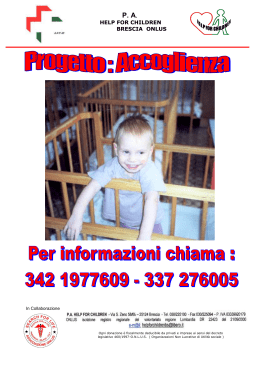 HELP FOR CHILDREN BRESCIA ONLUS