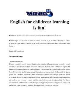 English for children: learning is fun!