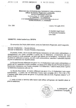 ..UG/2Ulî 12138 ISTITUTO COMPRENSIVO N. FAX:039 5980042 P