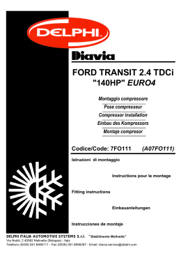 FORD TRANSIT 2.4 TDCi - Giordano Benicchi home page