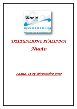 Campionato Mondiale DSISO Nuoto Loano (Sv) 15