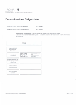 Determinazione Dirigenziale n. 1405