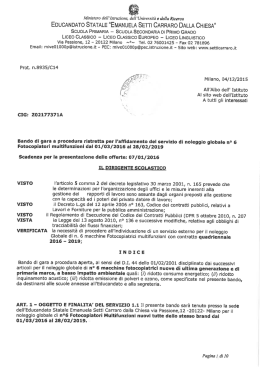 ando gara fotocopiatrice - Educandato Statale Emanuela Setti